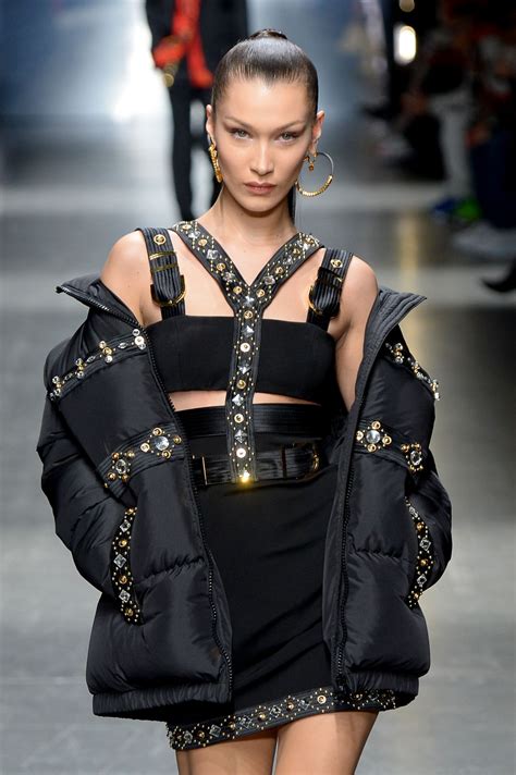 bella hadid versace show